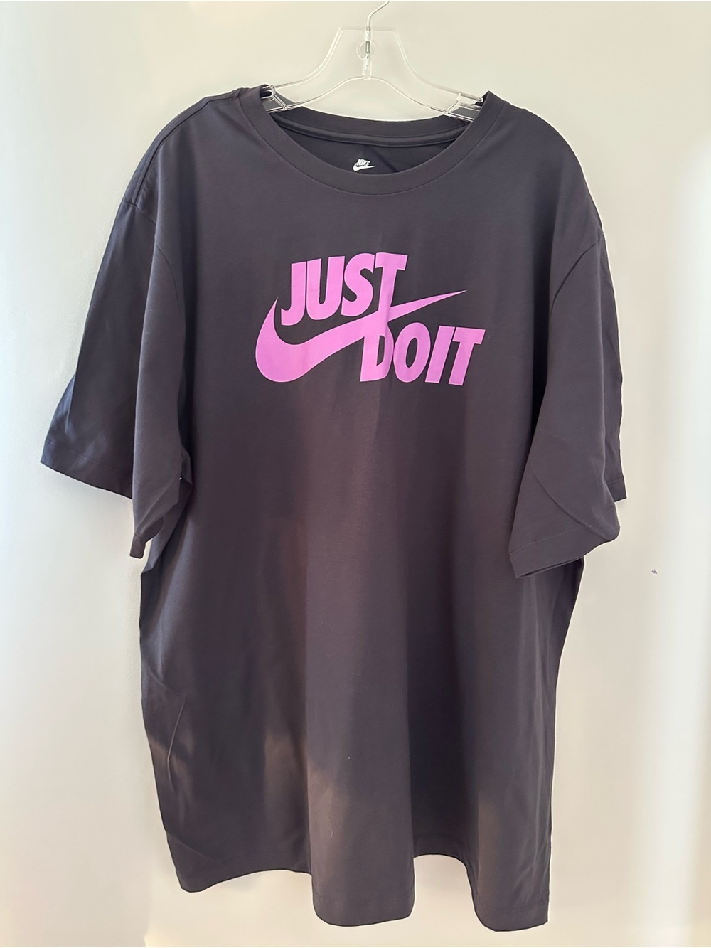 Nike Black T-Shirt with White Logo and Text